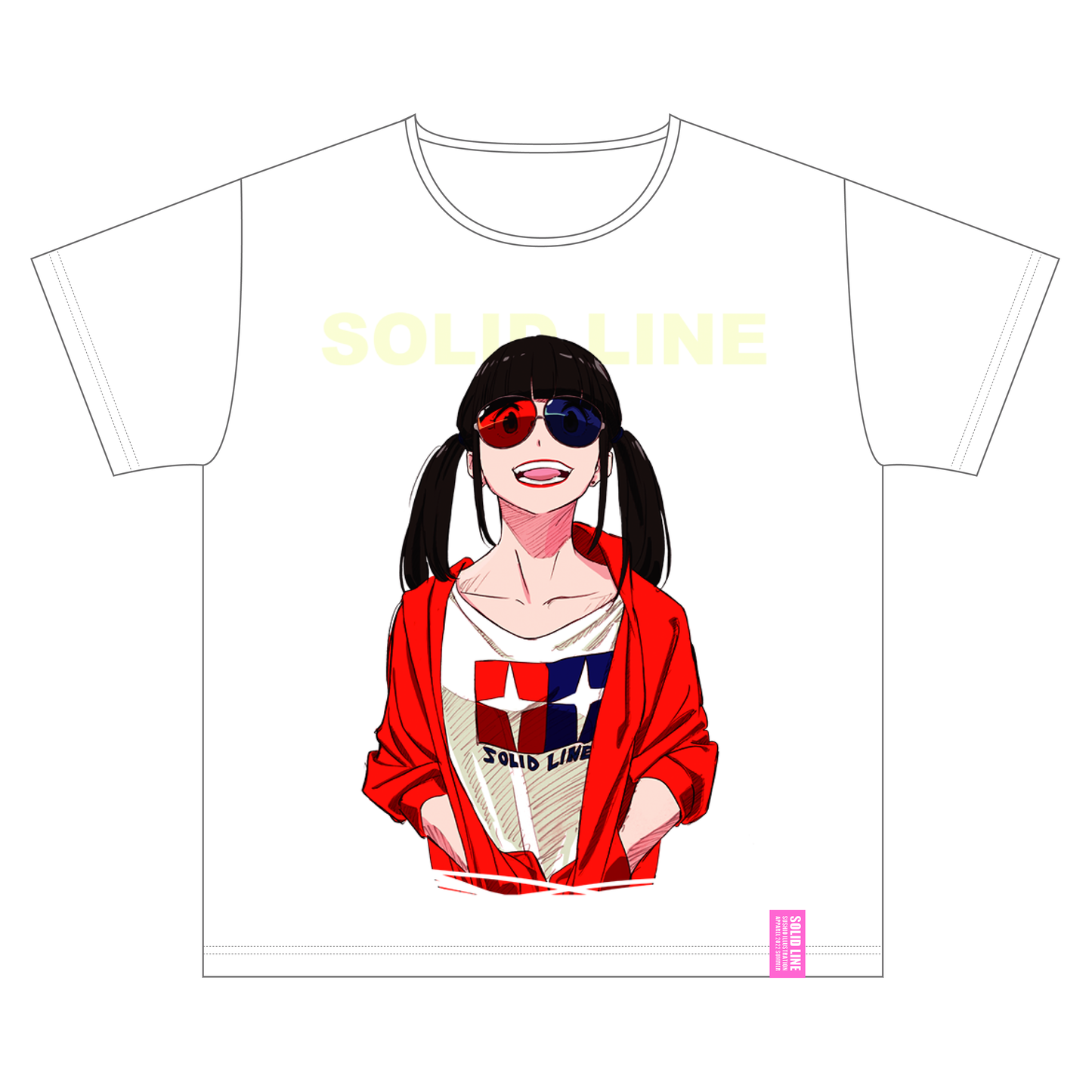 3D GIRL Tshirts [RED]